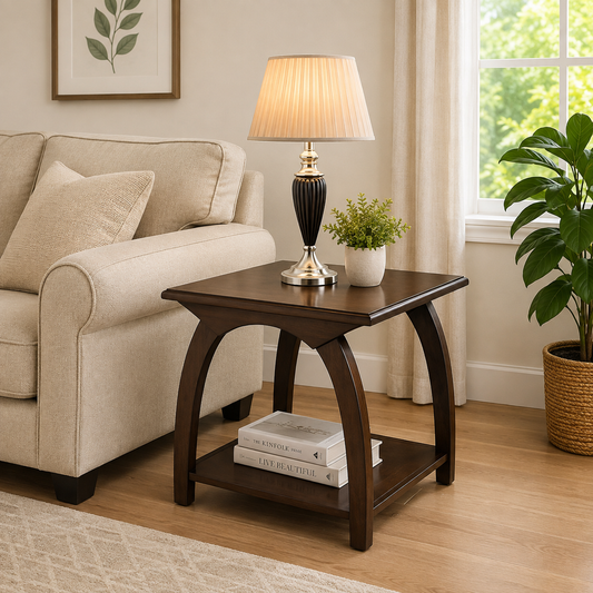 Premium Wooden Tea Table with Storage