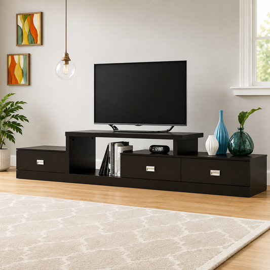 Elegant TV Cabinet with Drawers