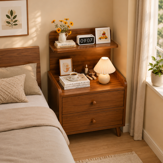 Premium Wooden Bedside Table